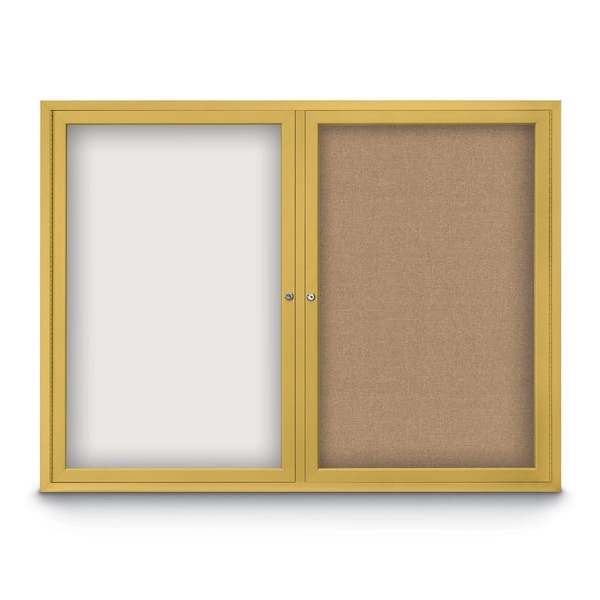 Corkboard, 18"x24", Amethyst/Bronze